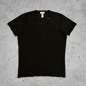 Vintage Diesel Black Short Sleeve V-Neck Tee